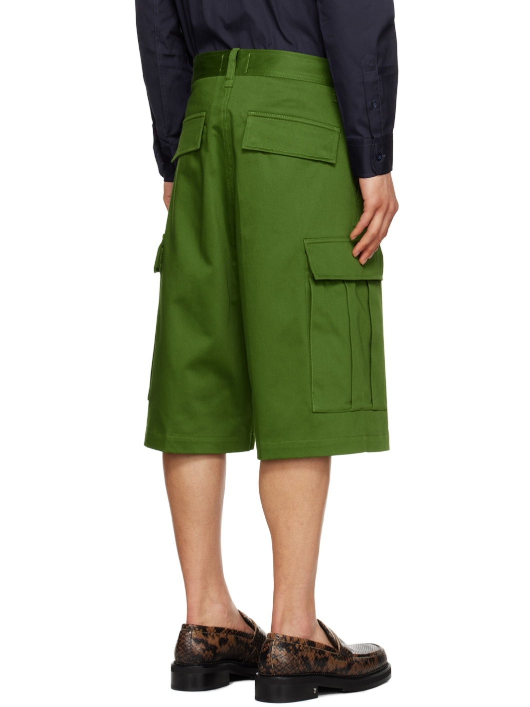 Green Pocket Shorts - 3