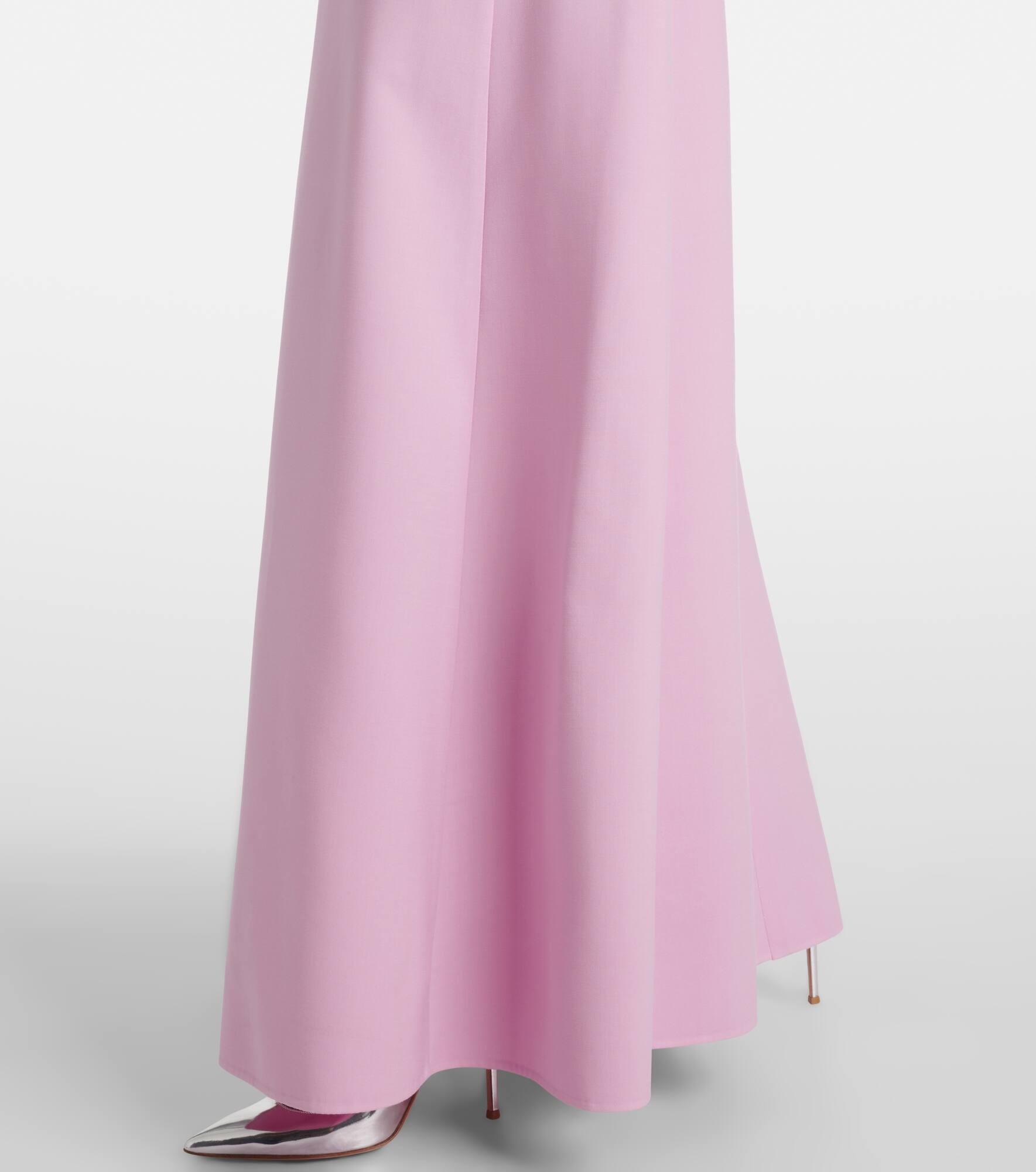 Bow-detail wool-blend maxi dress - 5