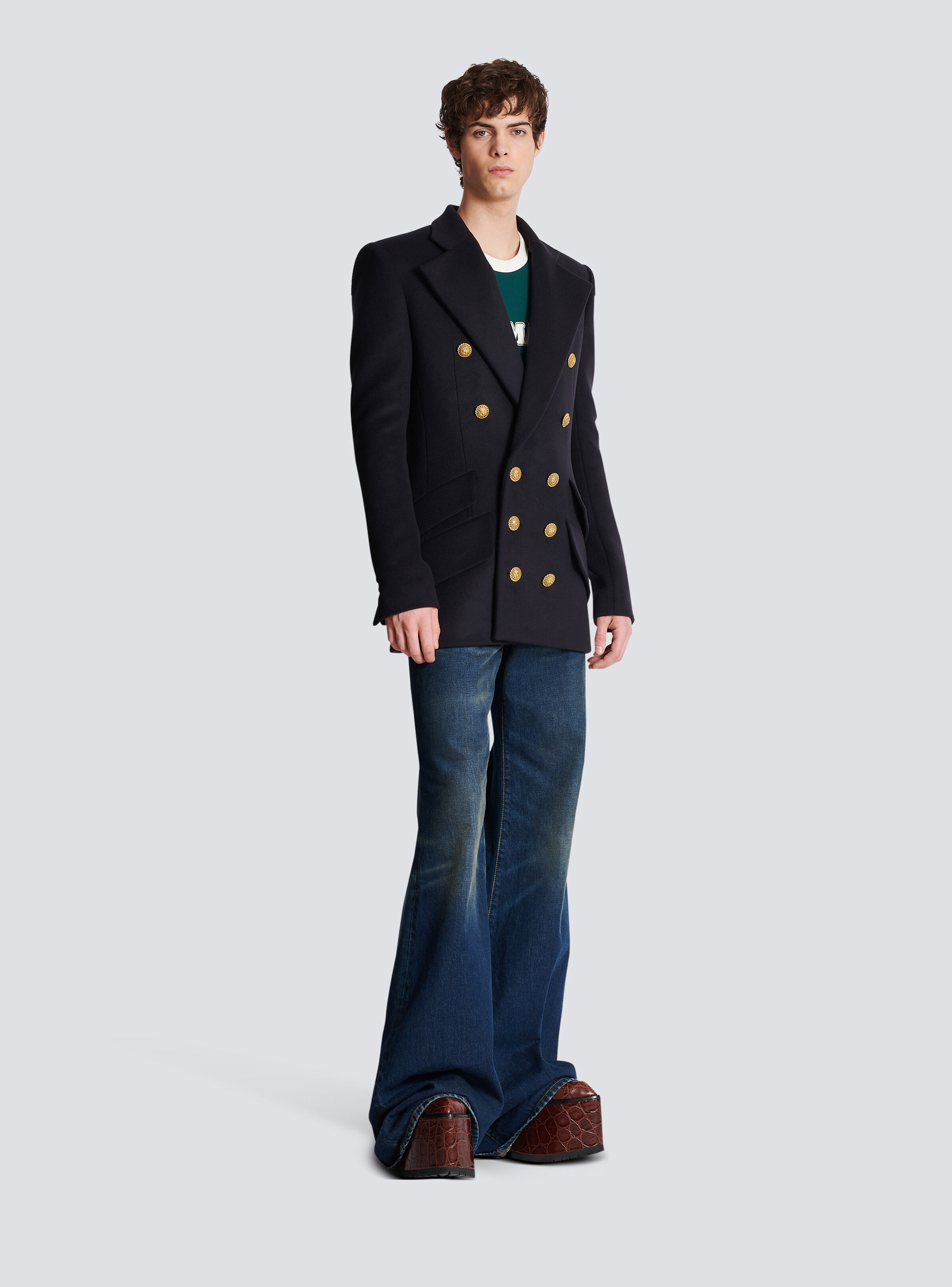 Short military-style coat - 3