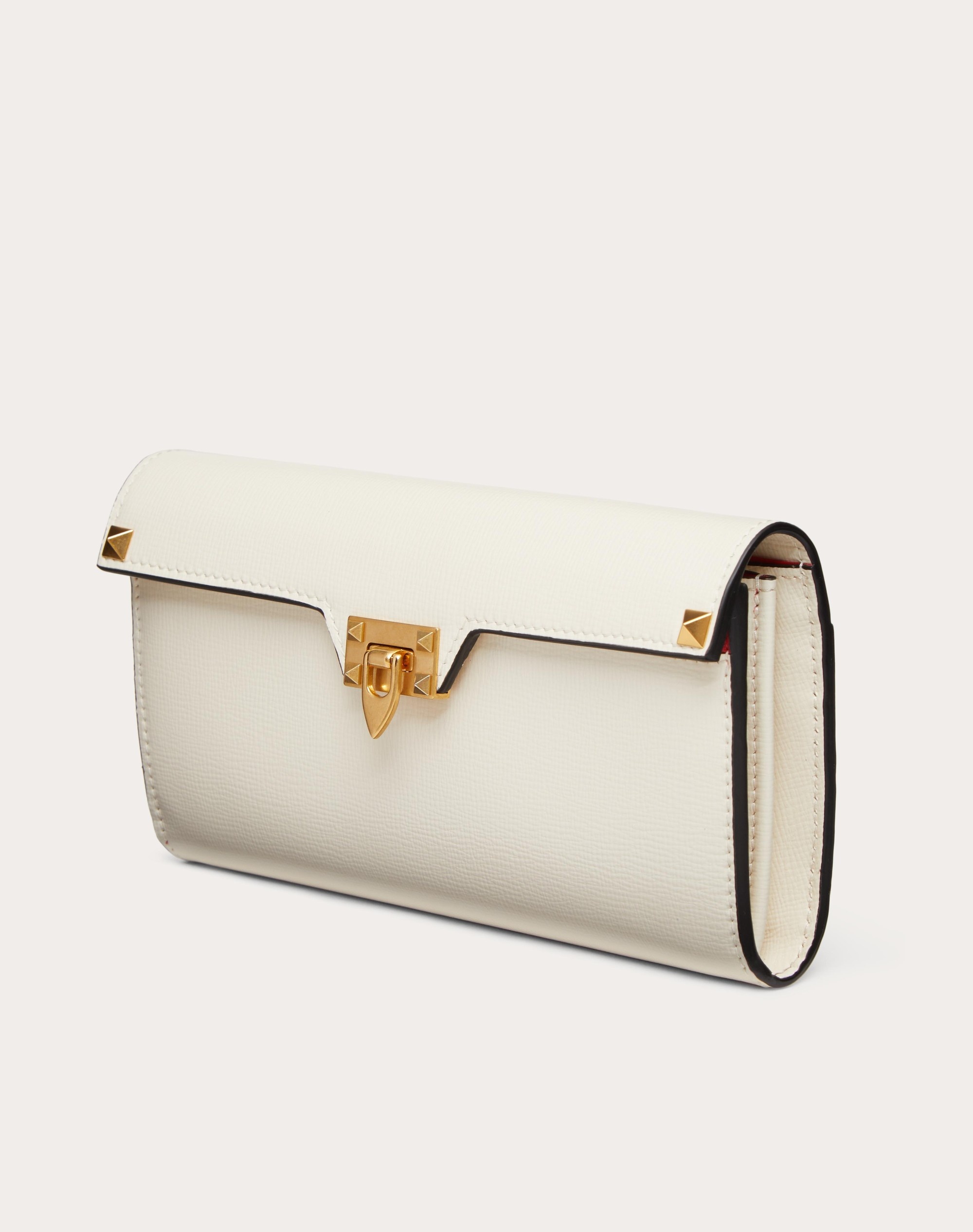 ROCKSTUD WALLET IN GRAINY CALFSKIN - 4