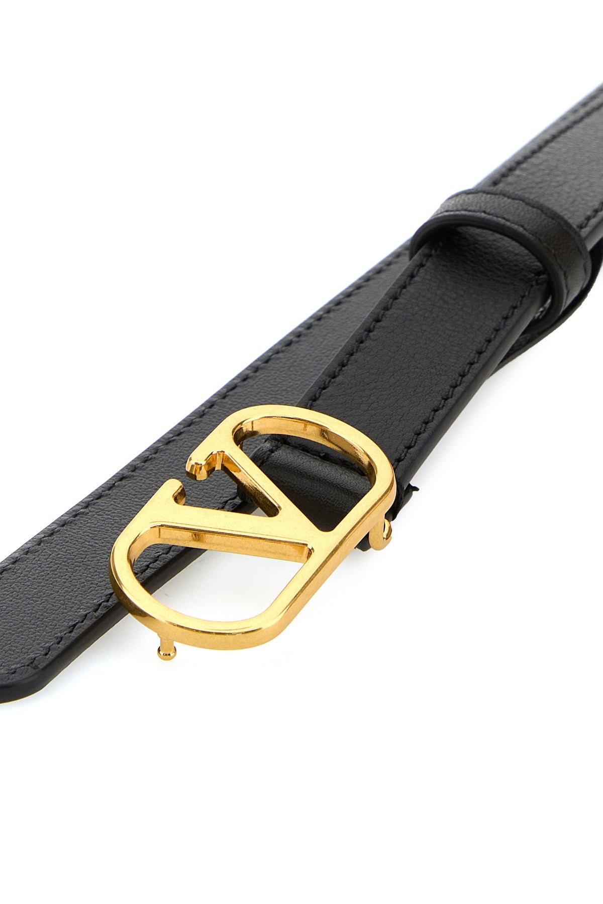 Black leather belt - 4