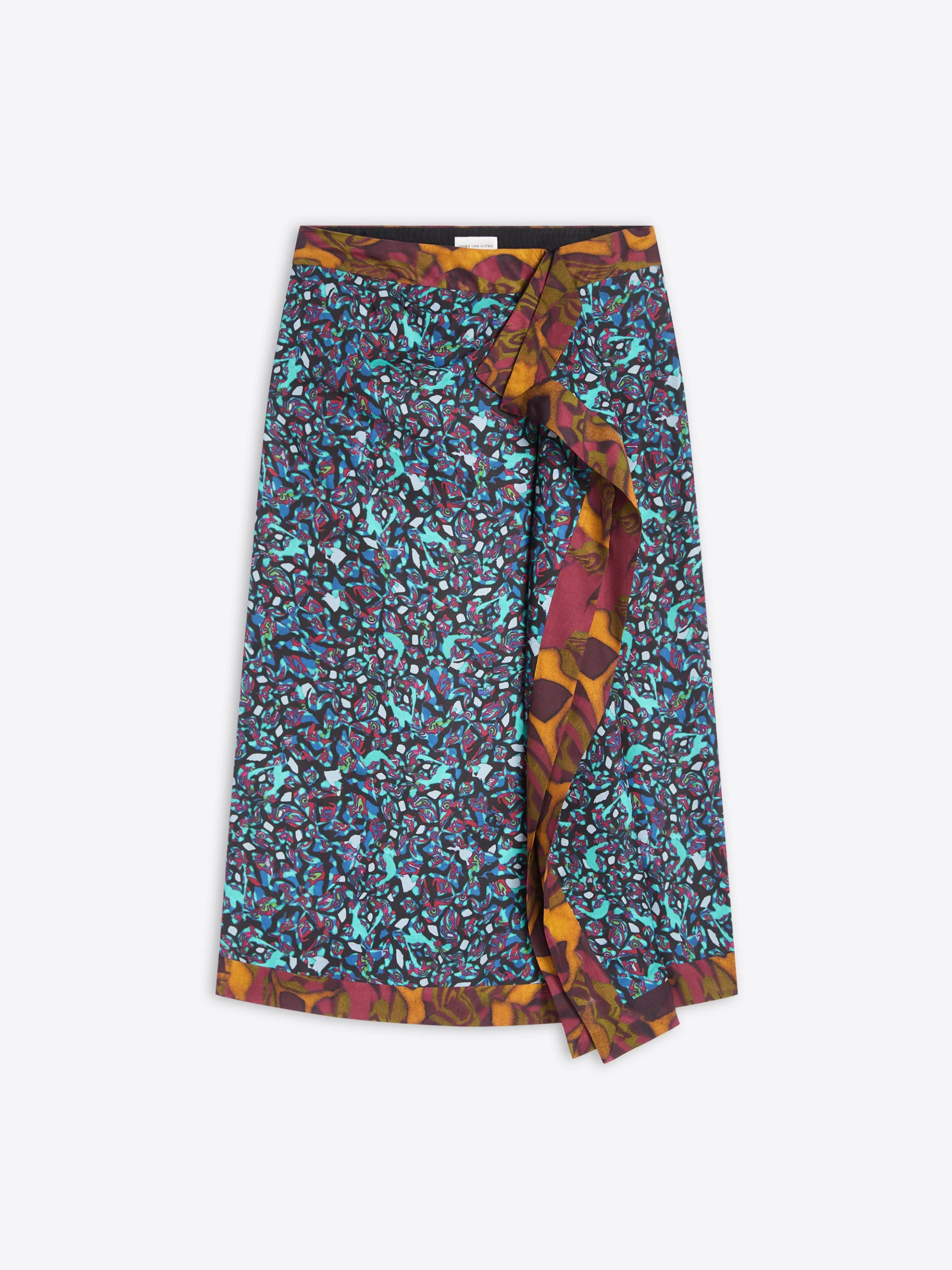 DRAPED VISCOSE SKIRT - 1