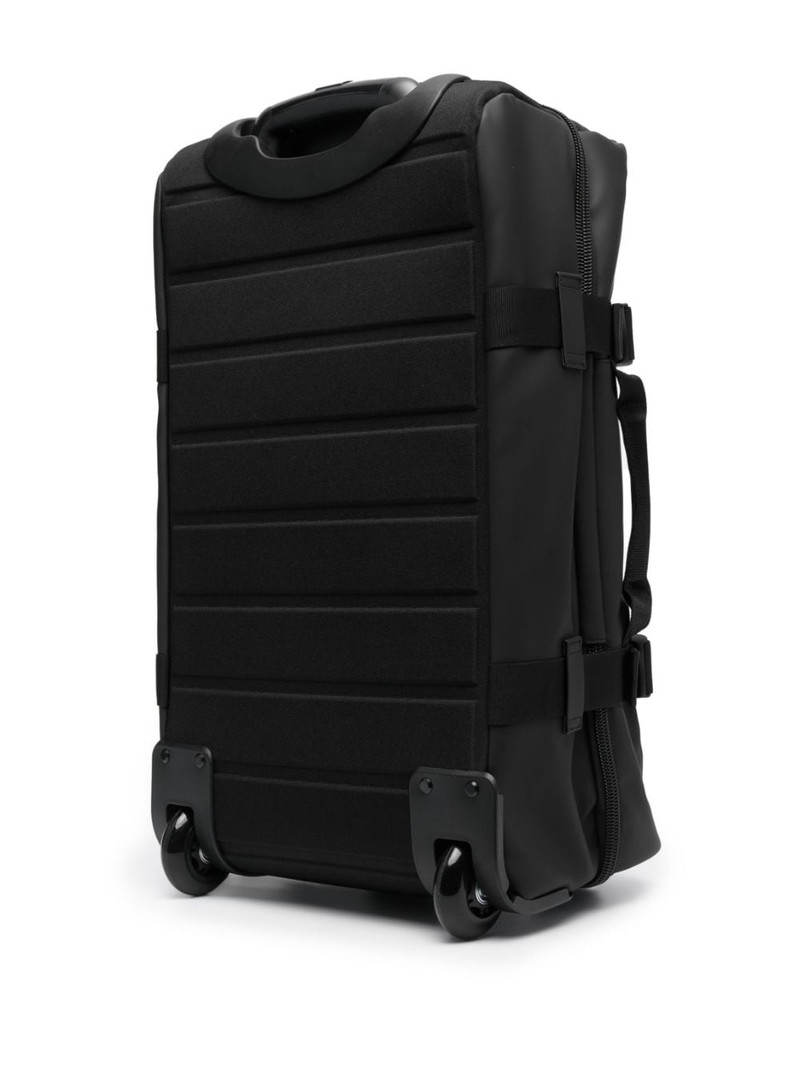 RAINS logo-print zipped luggage outlook