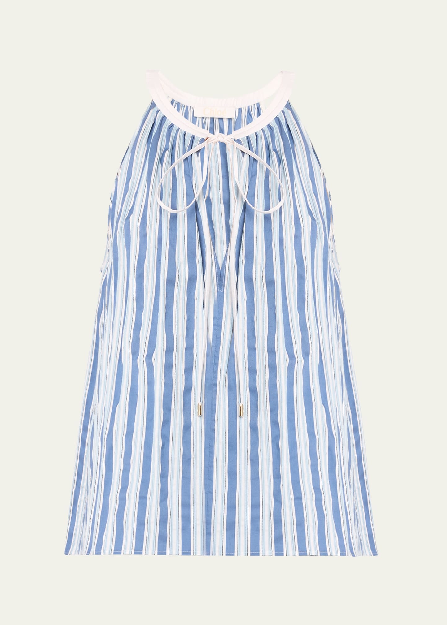 Stripe Poplin Tank Top - 1