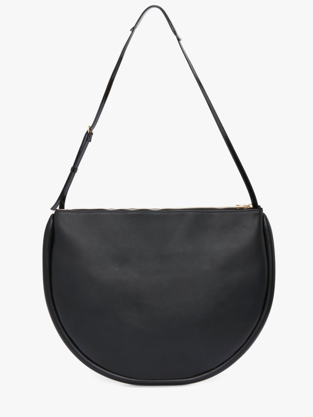 LARGE BUMPER-MOON LEATHER SHOULDER BAG - 3