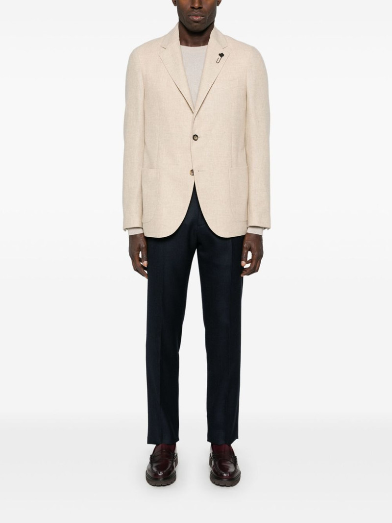 LARDINI mélange-effect blazer outlook