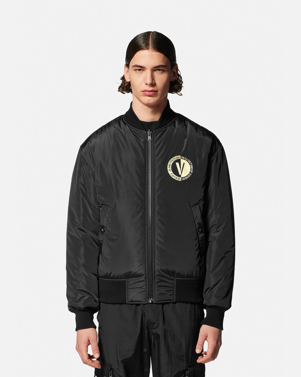 Chain Couture Reversible Bomber - 5