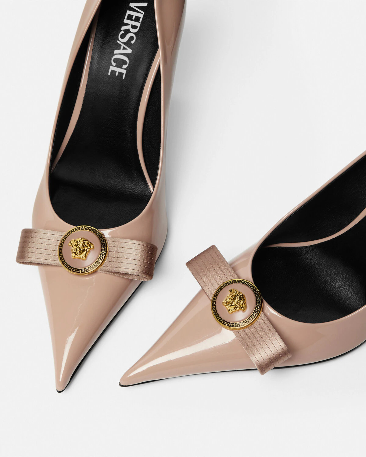Gianni Ribbon Patent Pumps 85 mm - 5