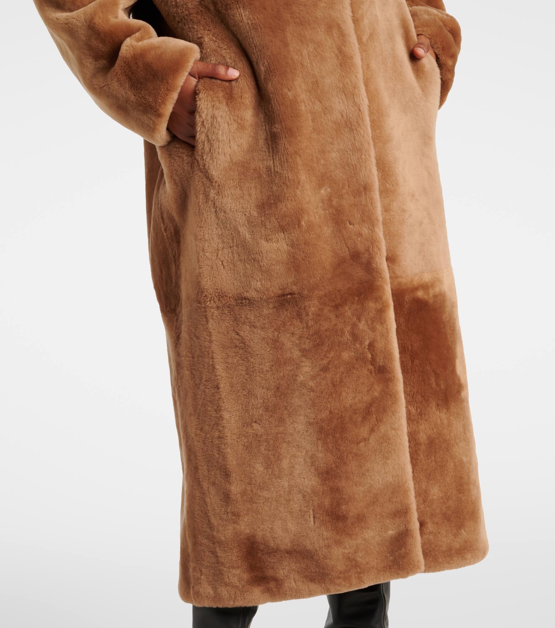 Yves Salomon Meteo shearling coat | REVERSIBLE