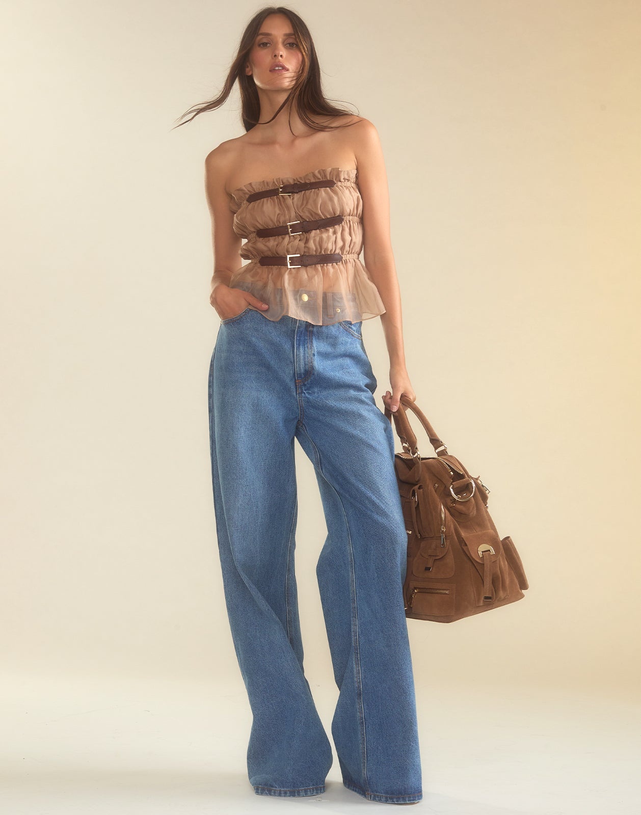 Buckle Up Silk Organza Top - 5