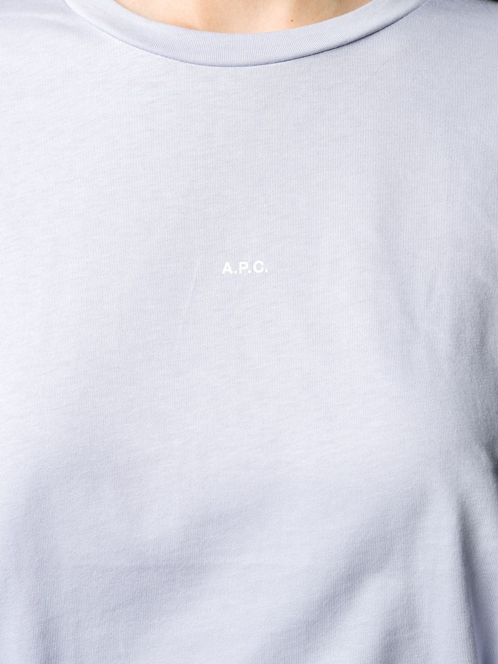 logo print T-shirt - 5