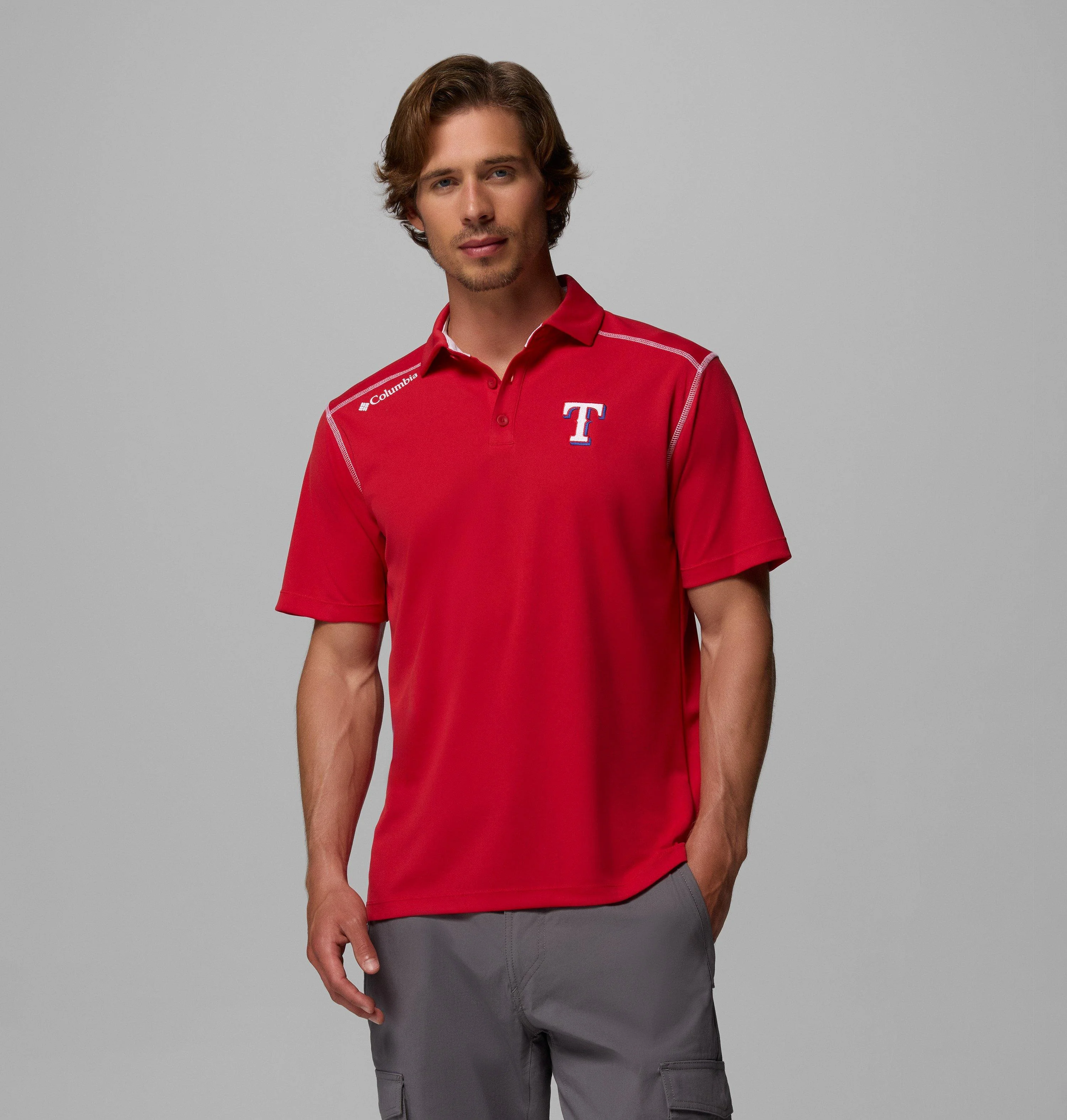Men's Shotgun Polo - Texas Rangers - 1