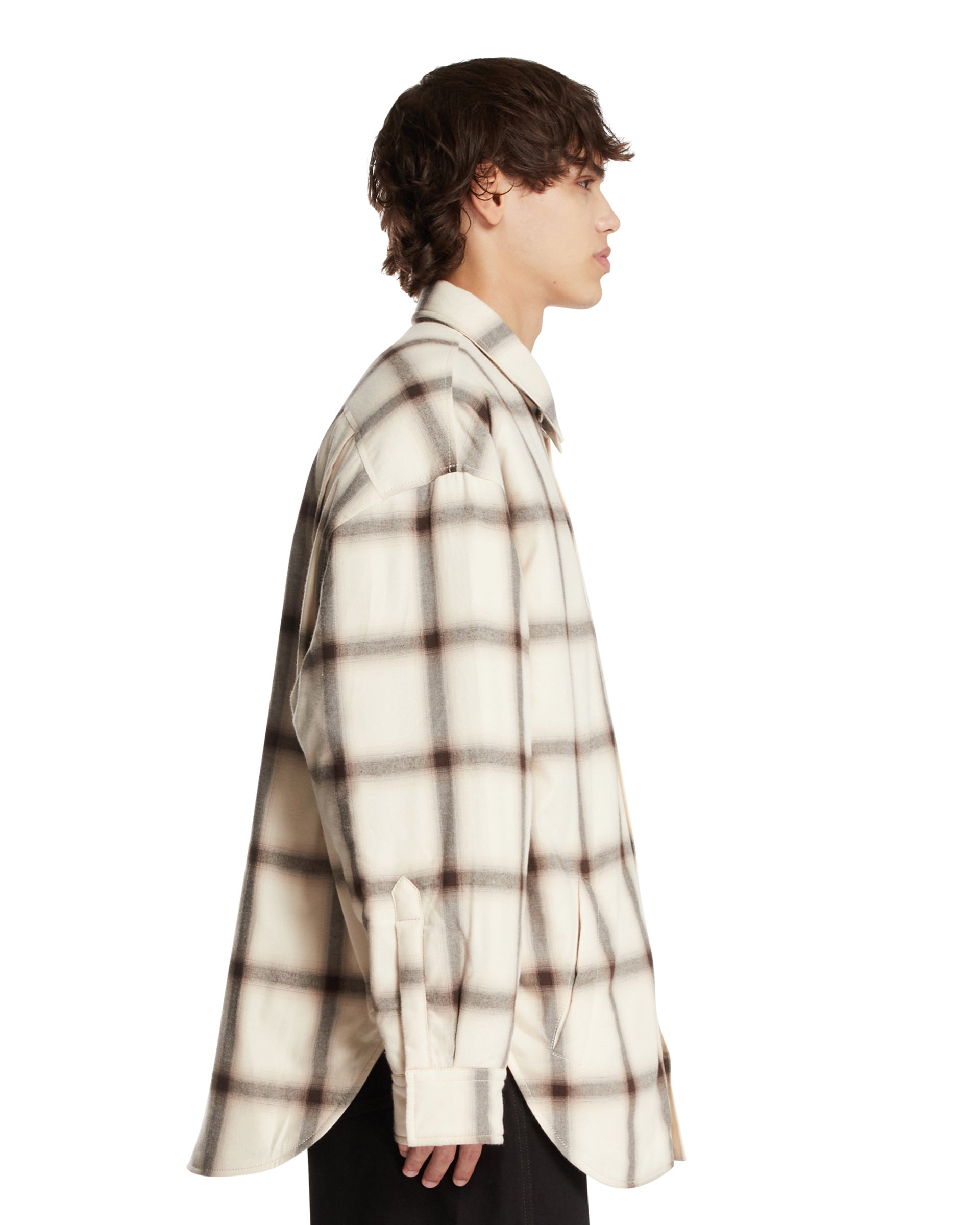 Beige Flannel Shirt - 5