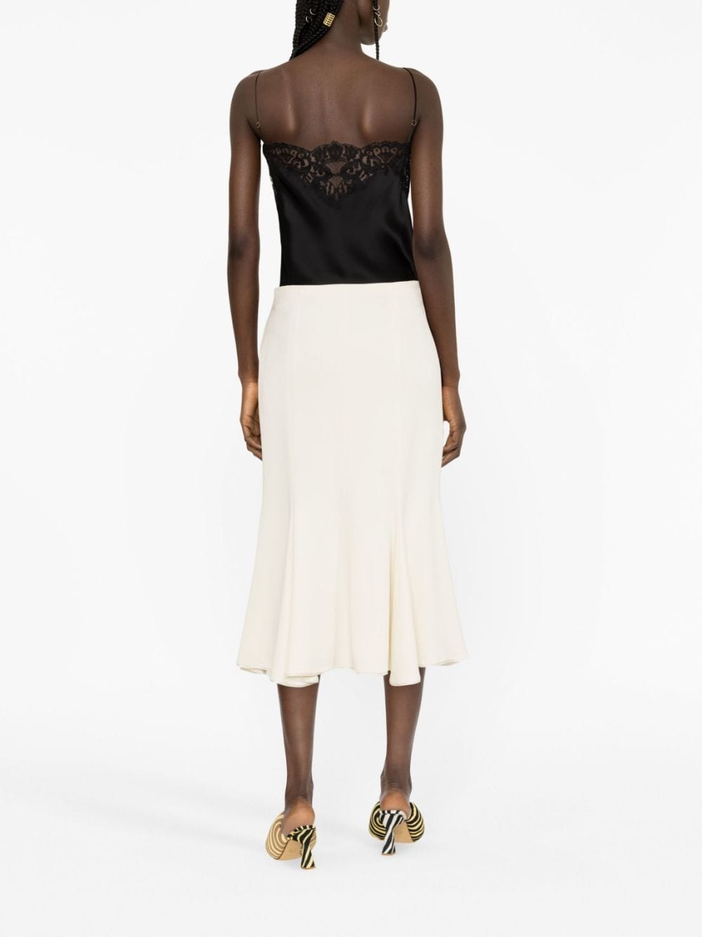 lace-trimmed cami top - 3