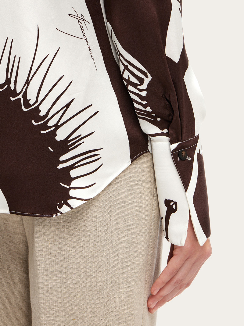 Venus print silk shirt 4