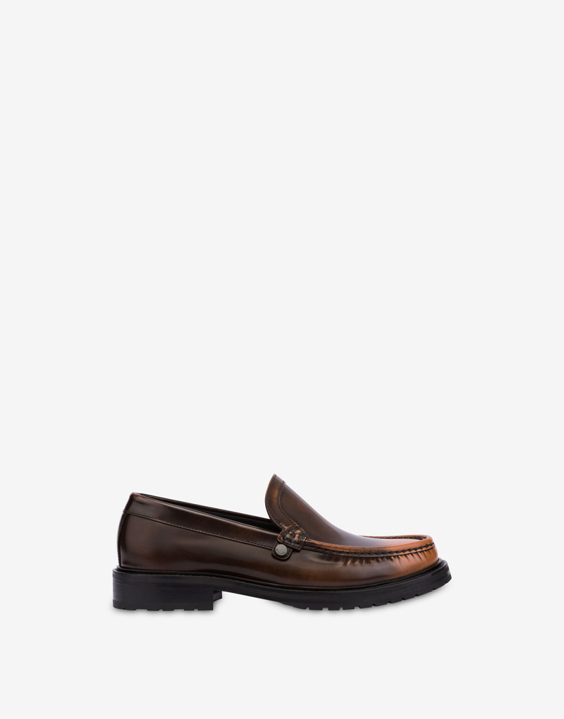 COLLEGE GRADIENT-EFFECT CALFSKIN LOAFERS 2