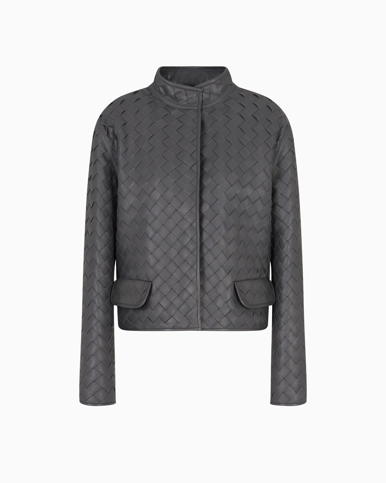 BRAIDED NAPPA LEATHER BLOUSON - 1