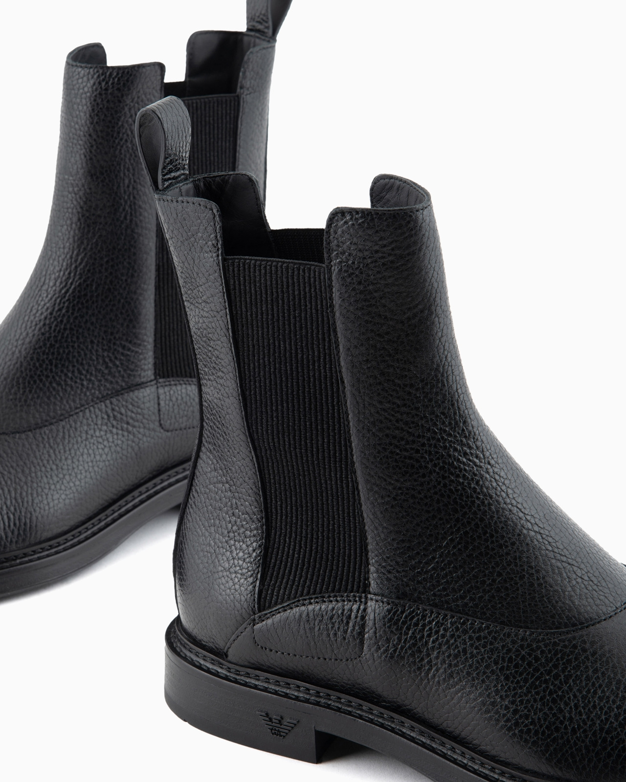 Grained leather Chelsea boots - 5