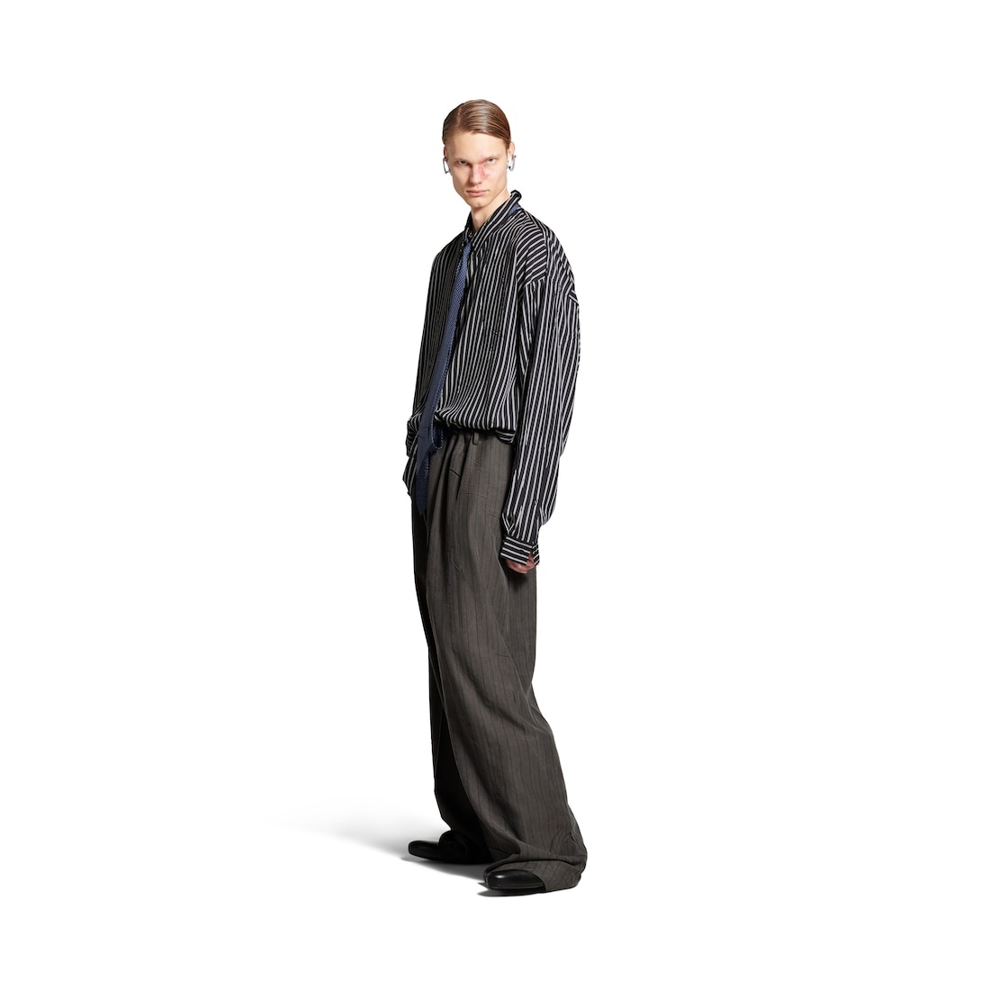 Men's Fluid Shirt in Black/white - 2