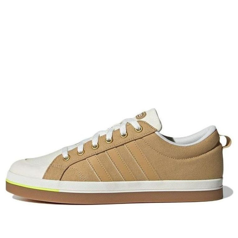 adidas neo Bravada Wear-resistant Non-Slip Casual Skateboarding Shoes Unisex Brown Yellow GY9682 - 1