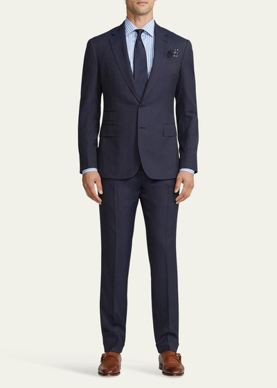 Ralph Lauren Men's Kent Hand-Tailored Wool Cashmere Nailhead Suit outlook