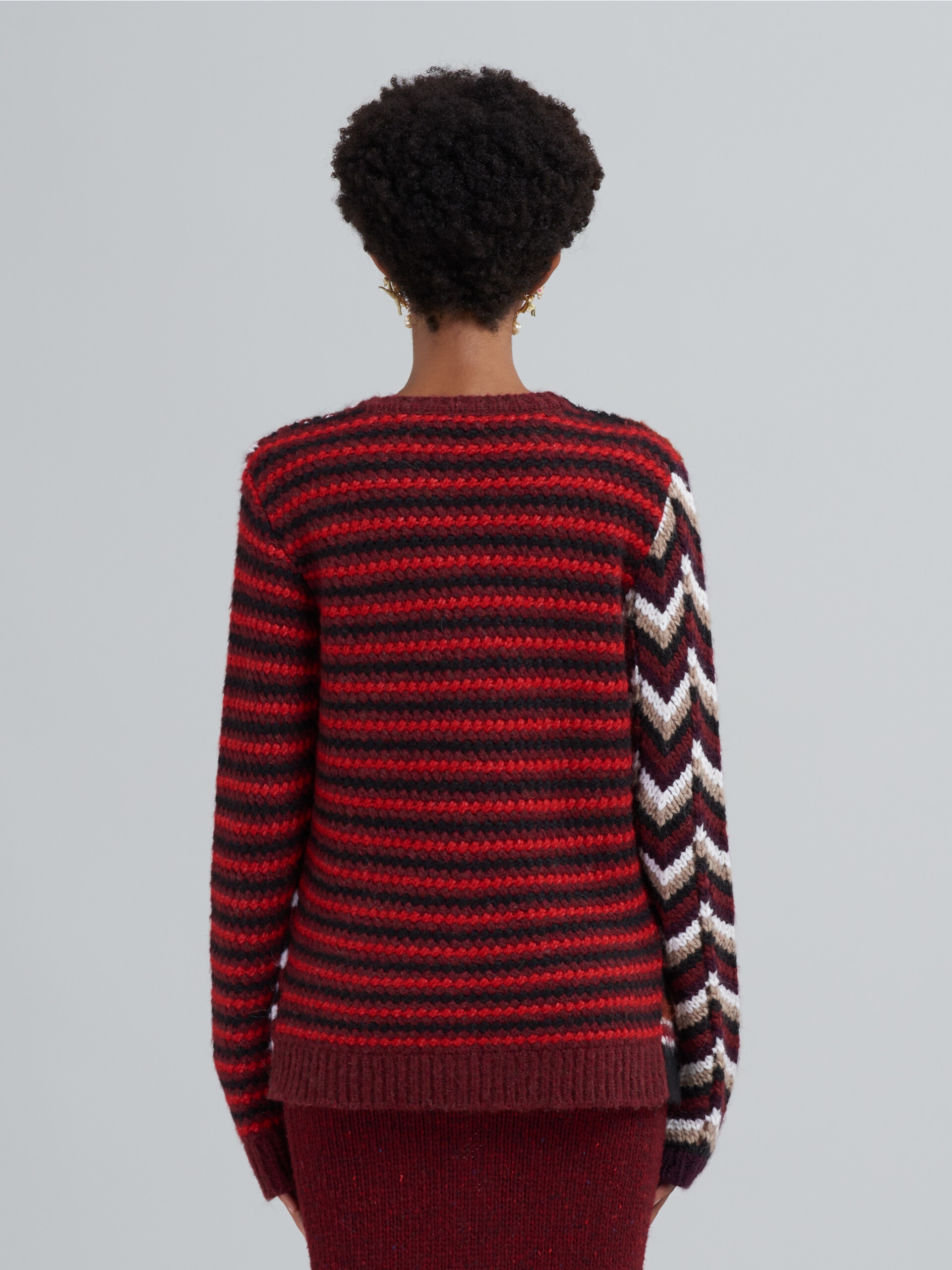 3D-STITCH SWEATER IN BLENDED YARNS - 3
