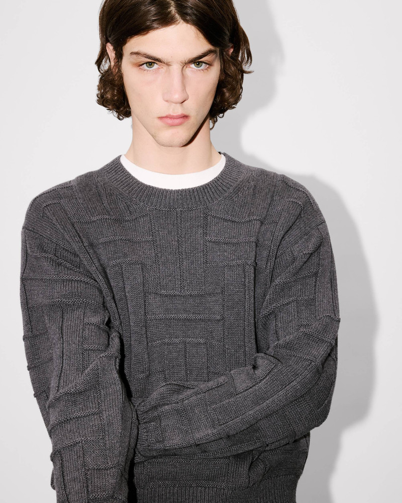 'KENZO Weave' embroidered jumper in cotton 6