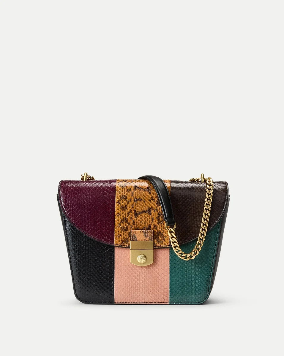 PATCHWORK DOUBLE LINK FLAP BAG - 1