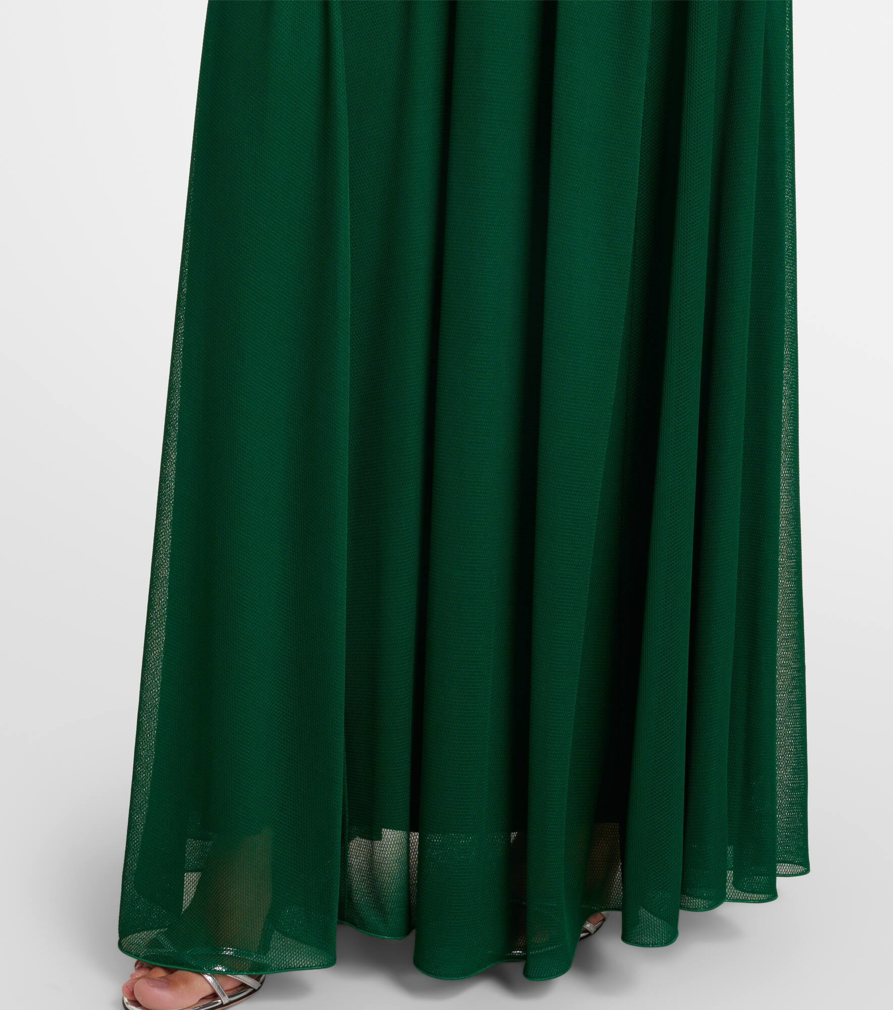 Carnet mesh jersey maxi dress - 5