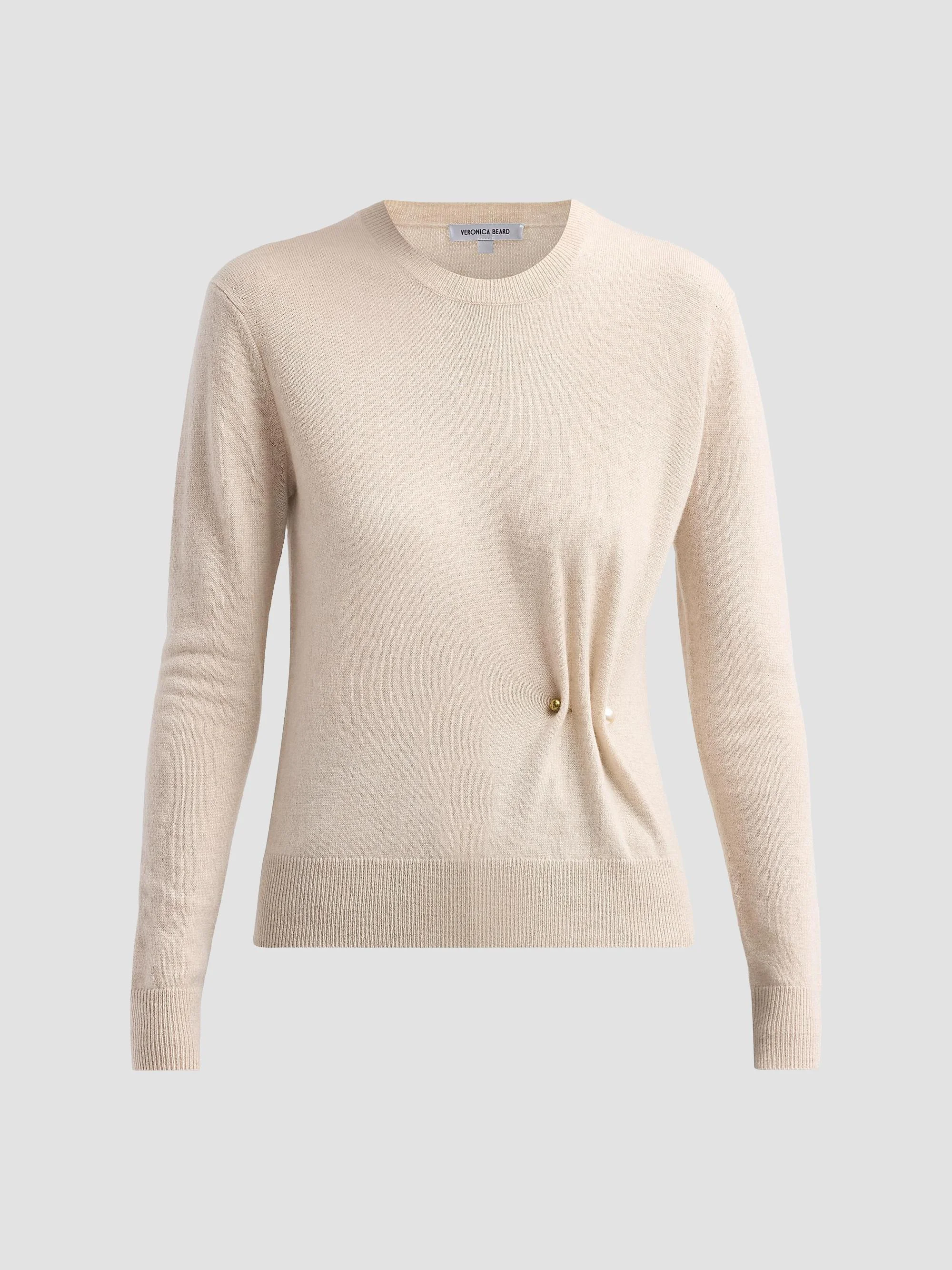 Women's Frankie Wool-Cashmere Pullover Sweater - Oatmeal Melange - 1