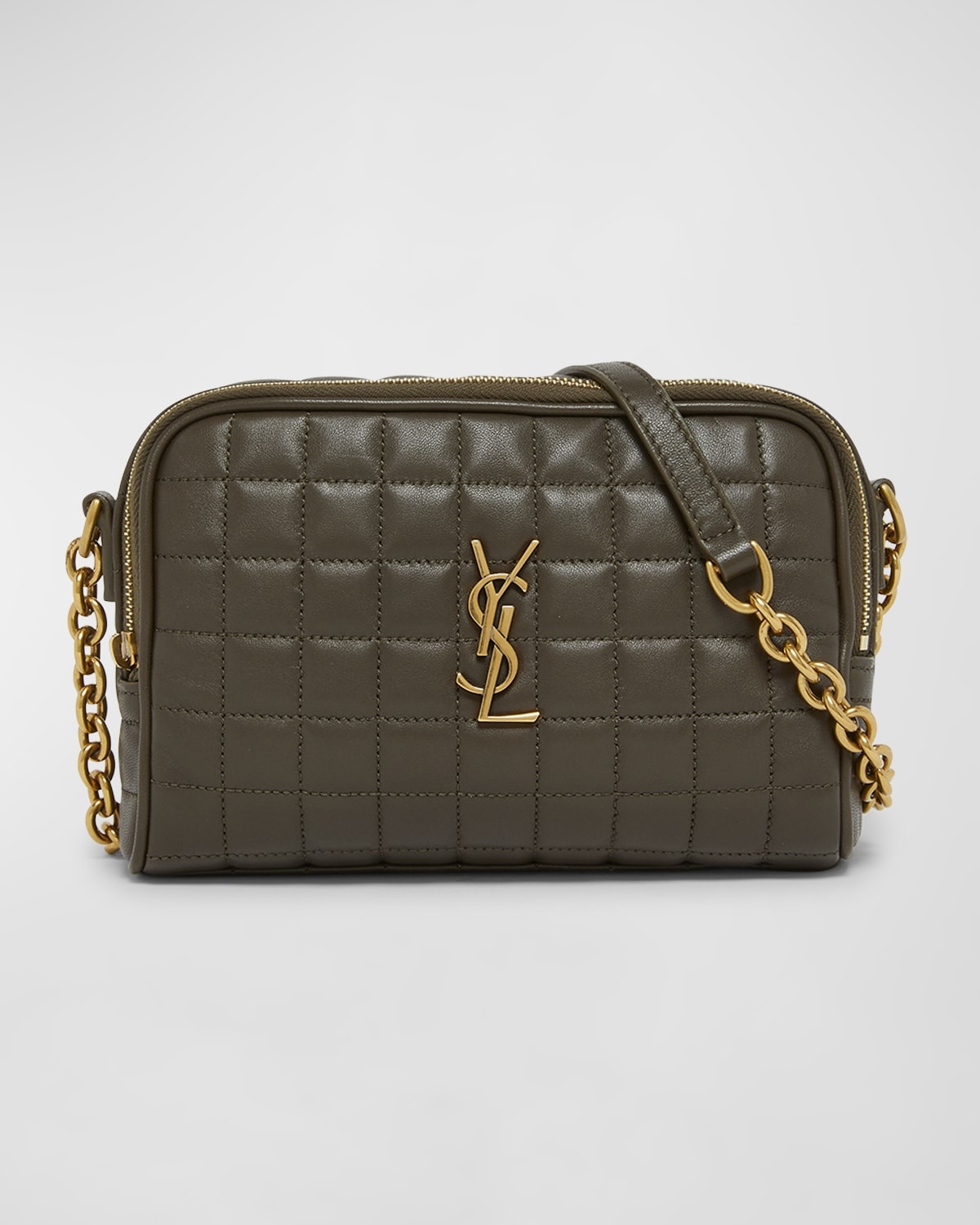 Cassandre Mini YSL Camera Bag in Quilted Smooth Leather - 1
