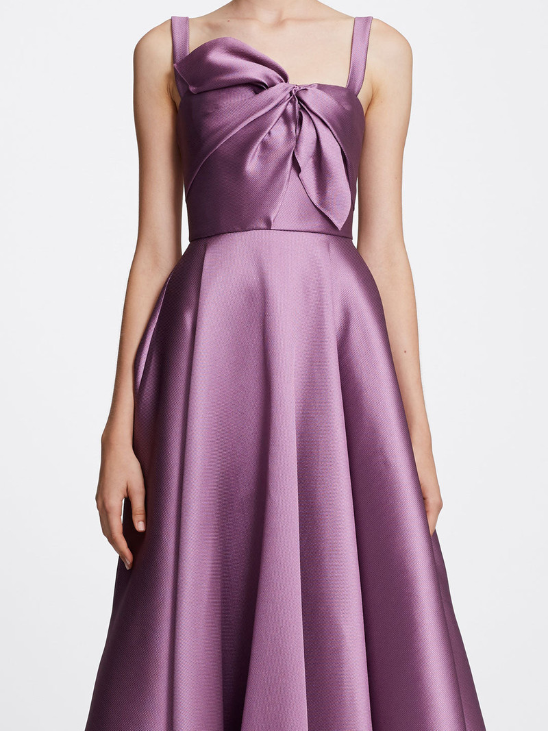SLEEVELESS MIKADO TEA-LENGTH MIDI GOWN 4