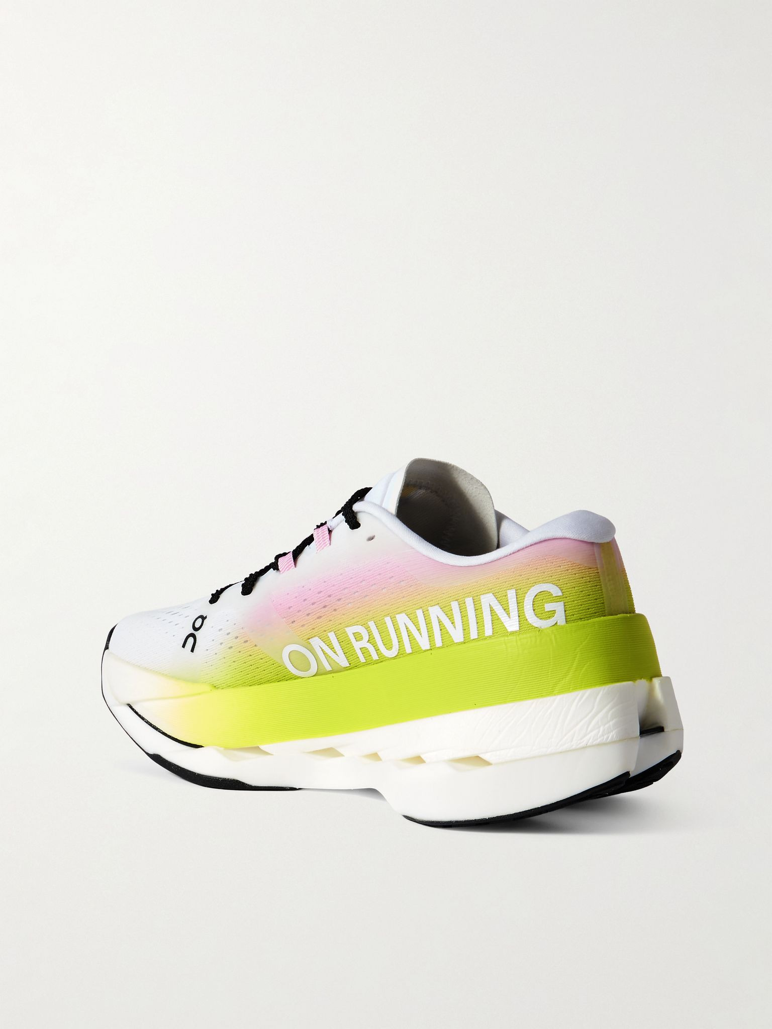 Cloudboom Max TPU-trimmed ombré recycled-mesh sneakers Yellow - 3