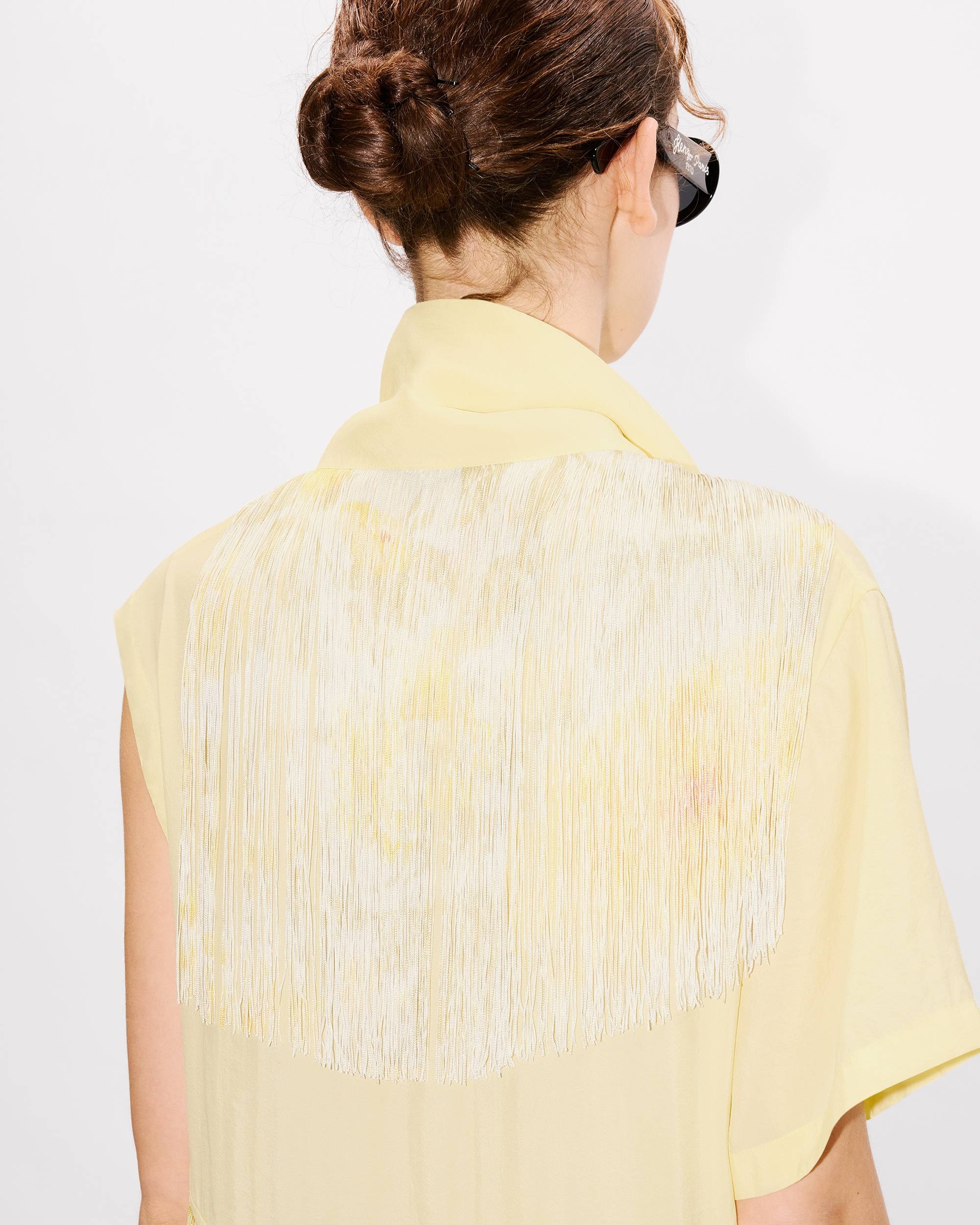 'KENZO Peonies' fringed long dress - 6