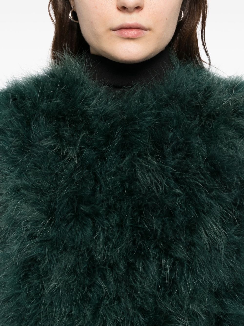feather silk coat - 5