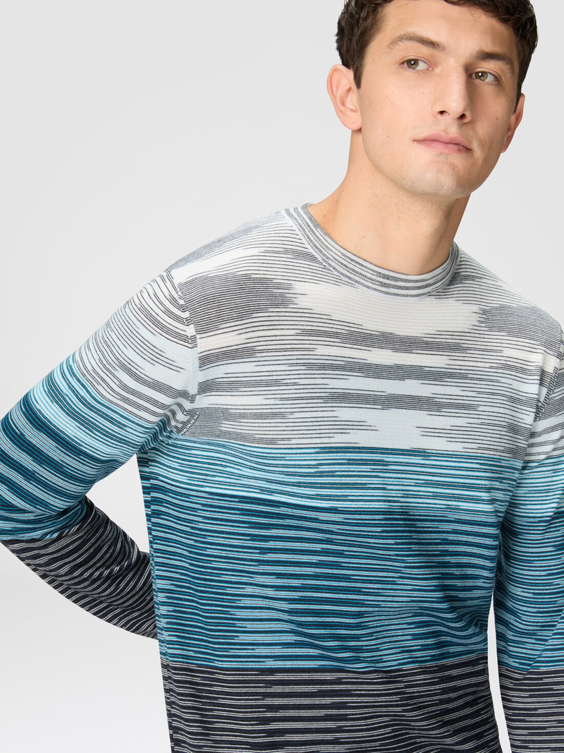 Slub wool crewneck pullover 5