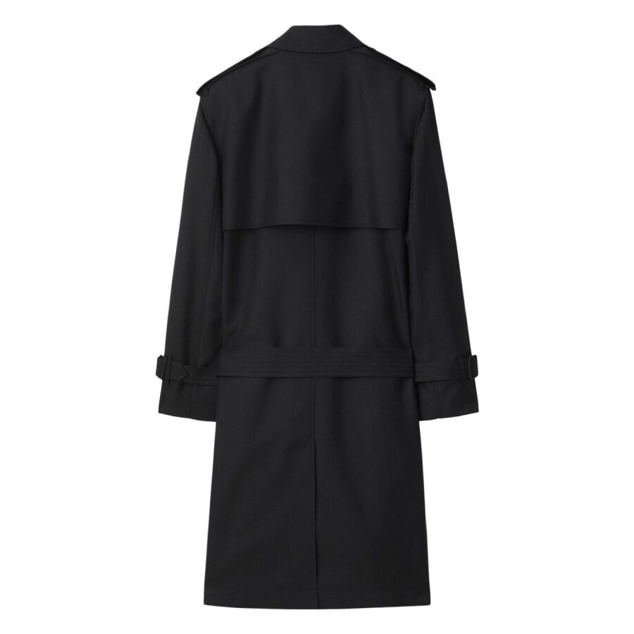 Burberry Double-Breasted Silk-Blend Trench Coat - 6