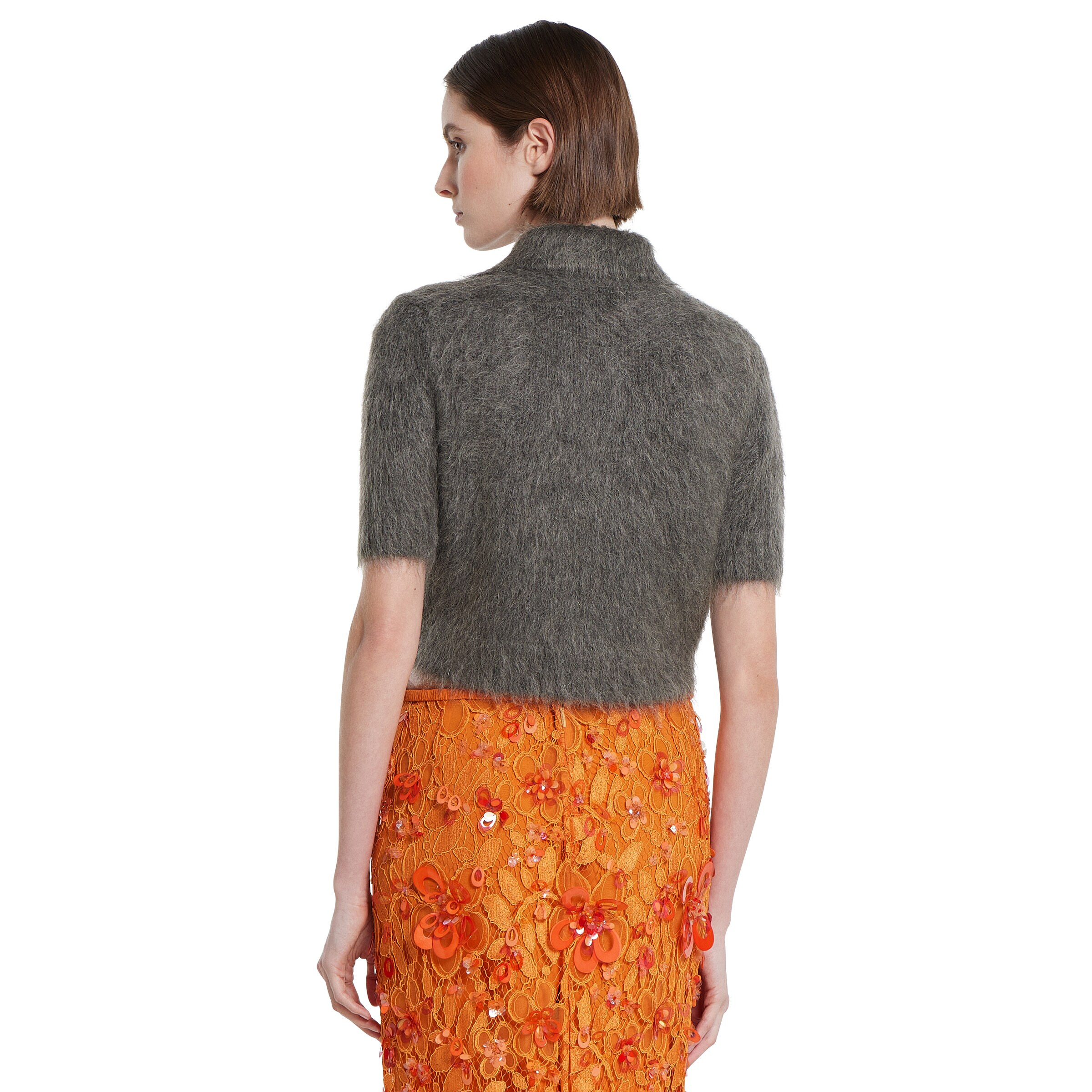 Brushed extra fine mohair top - 4