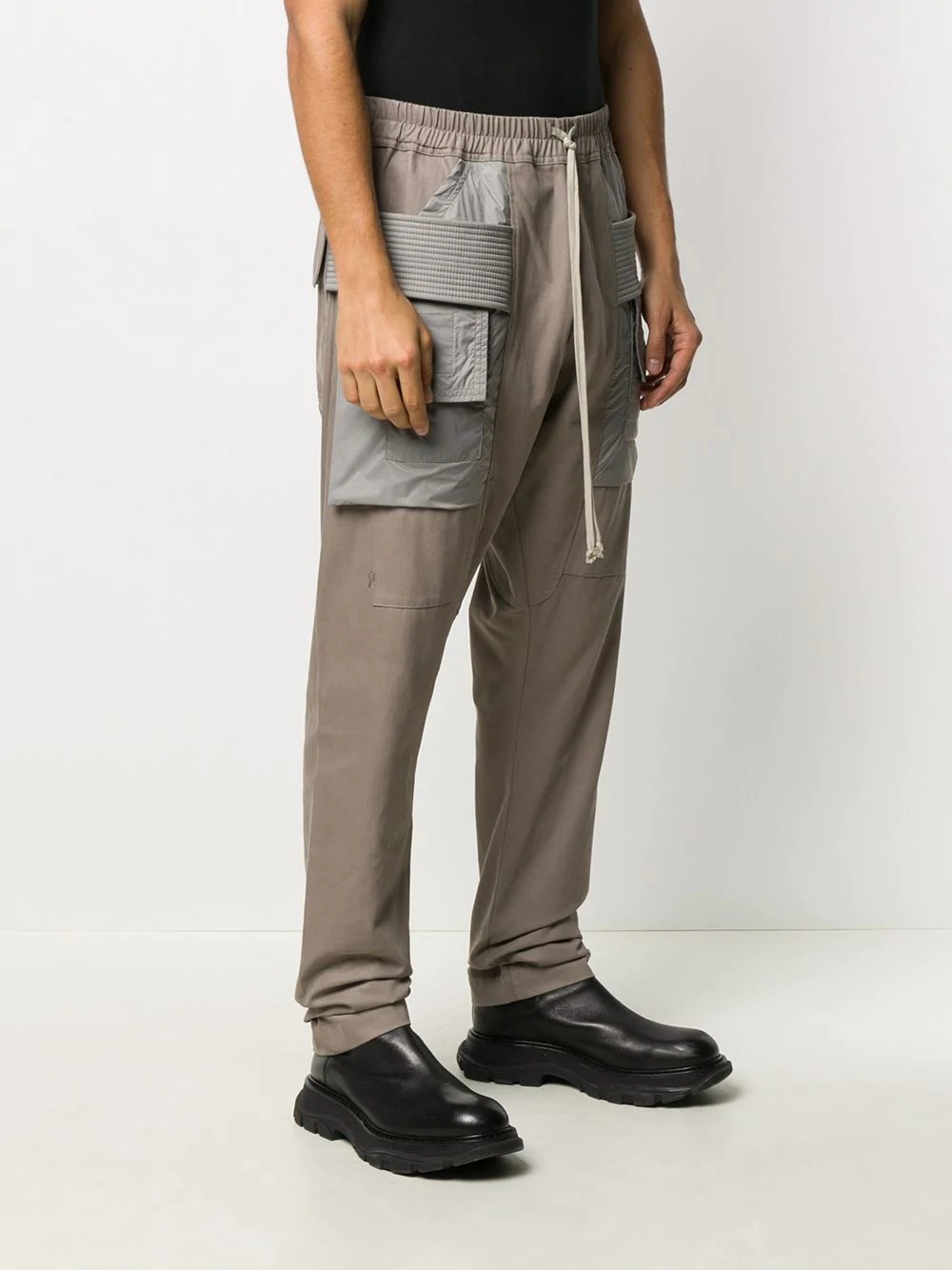 drawstring cargo trousers - 3