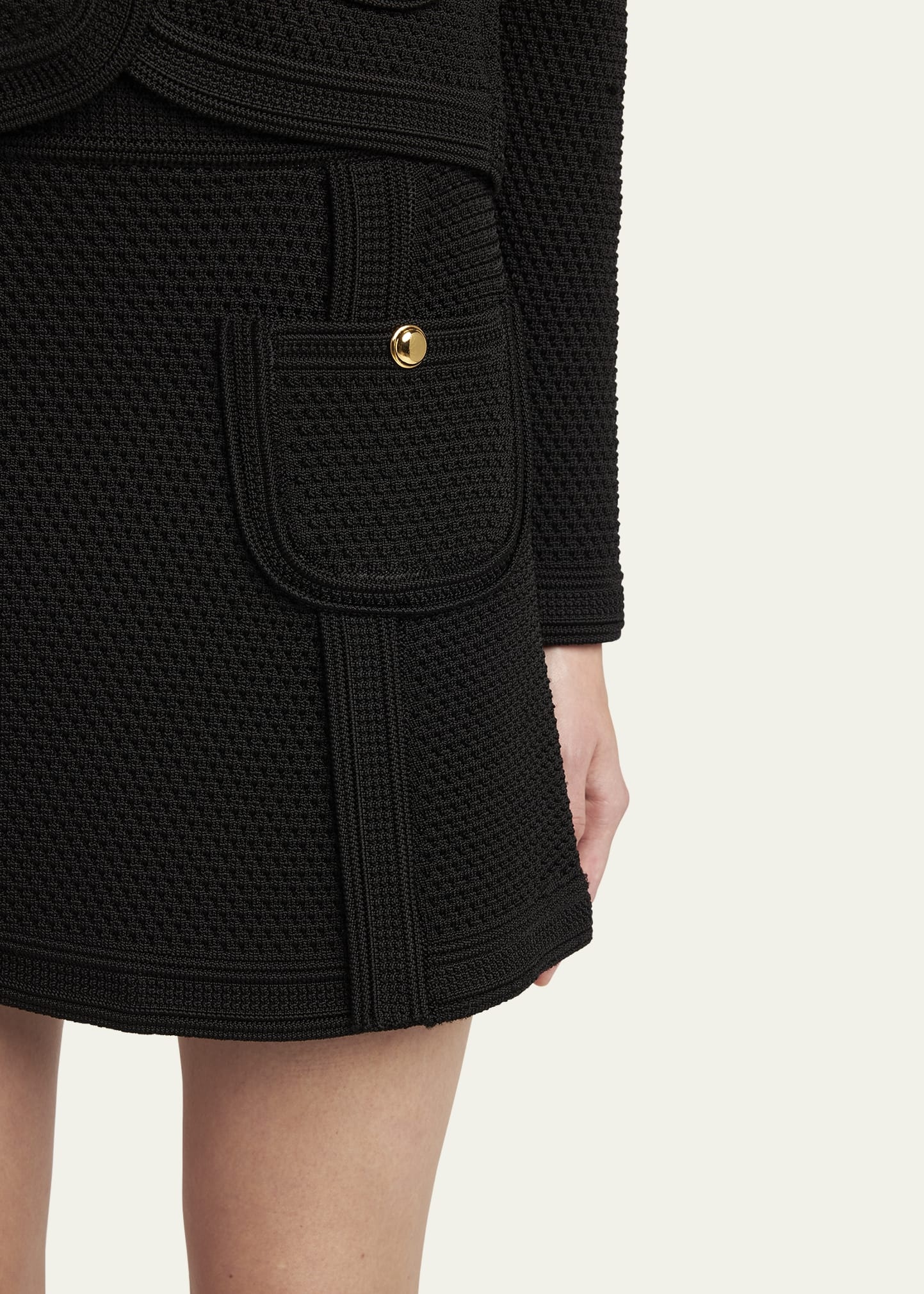 Pocket Knit Mini Skirt - 5