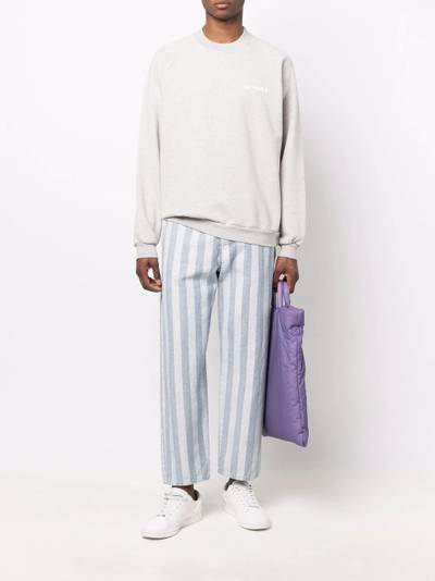 SUNNEI Belli Fuori striped wide-leg jeans outlook