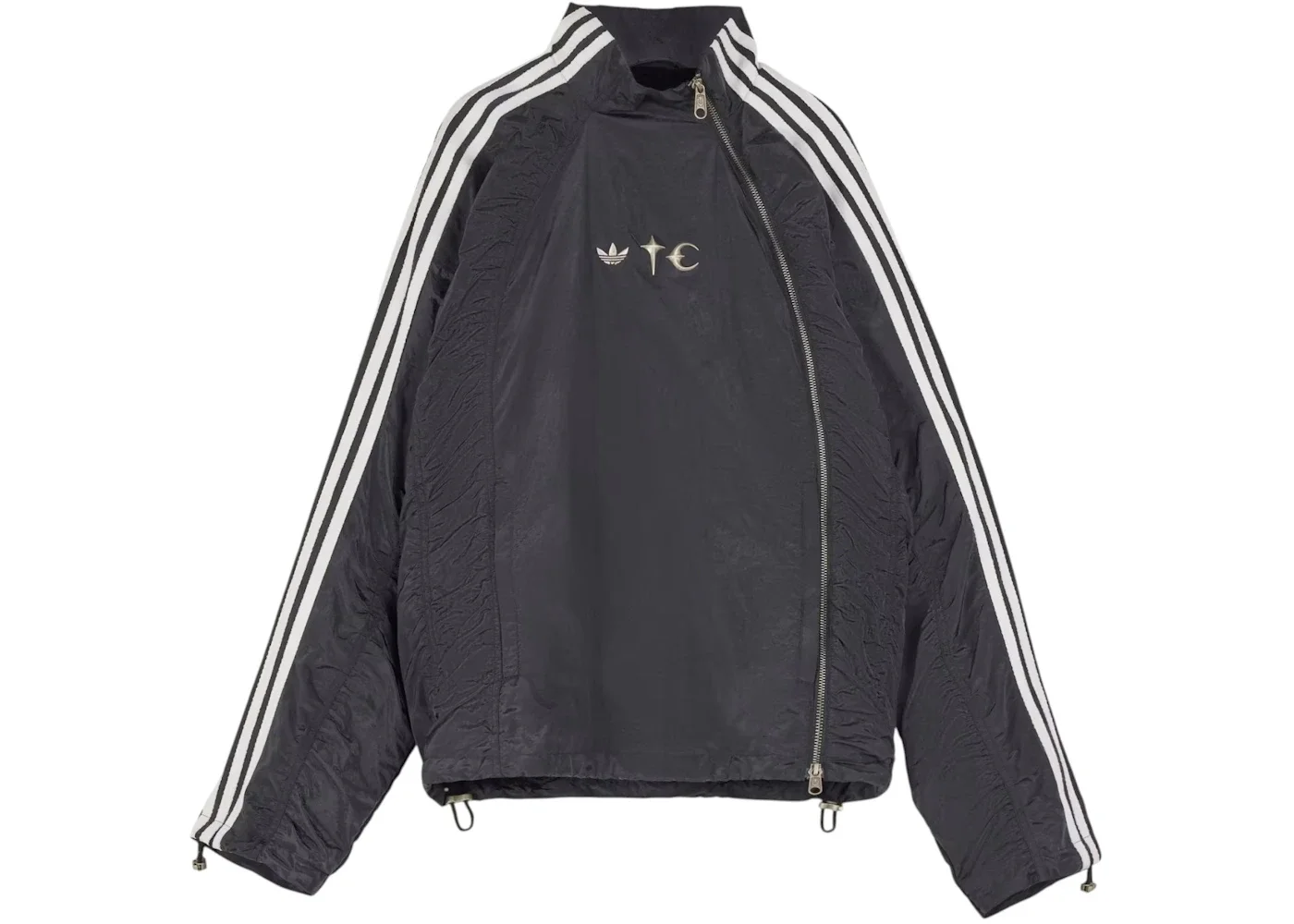 adidas x Thug Club Woven Track Top Black/Silver Metallic - 1