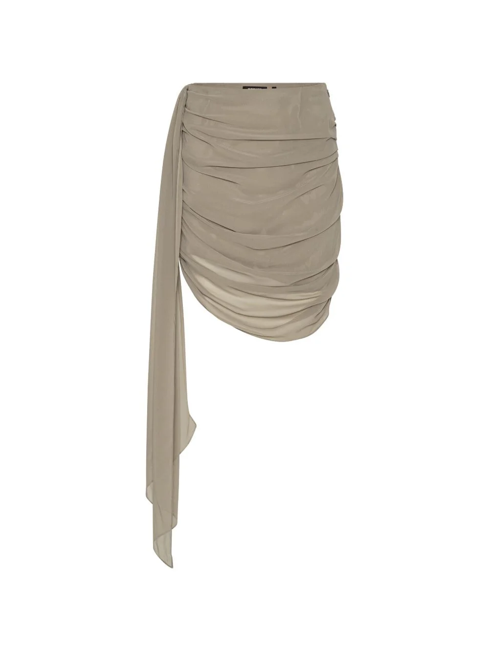 chiffon draped mini skirt - 1
