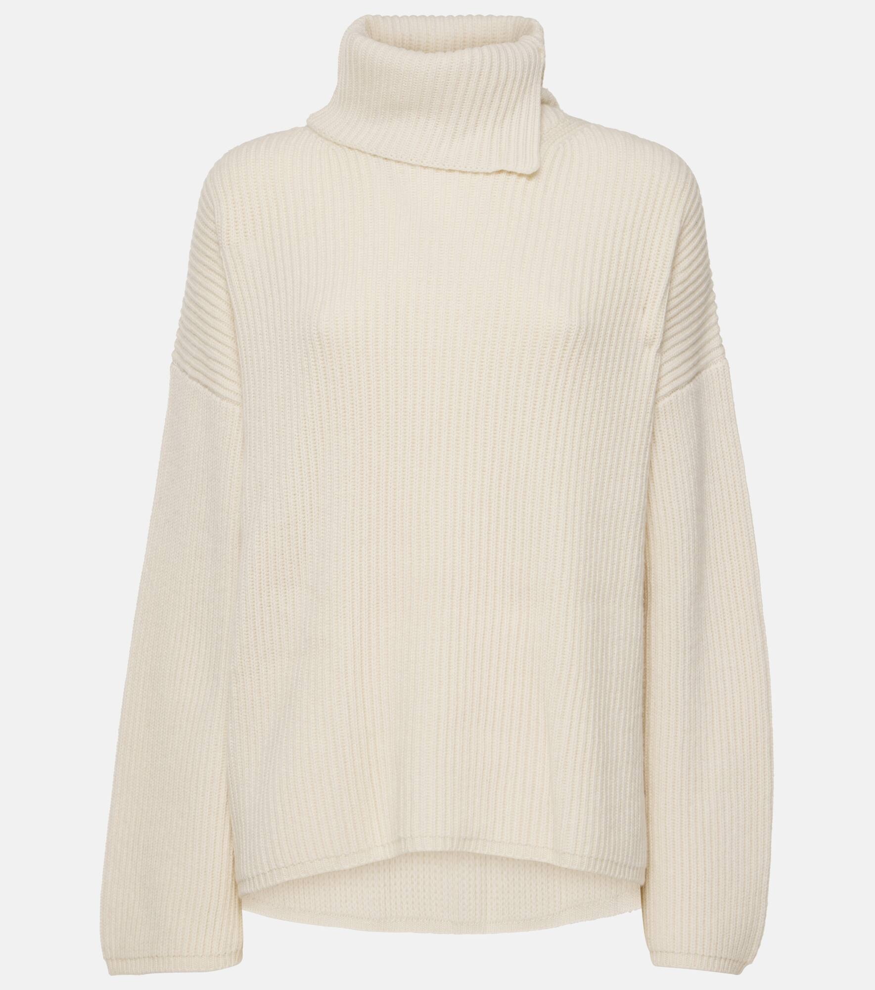 Wool, cashmere and silk turtleneck sweater - 1