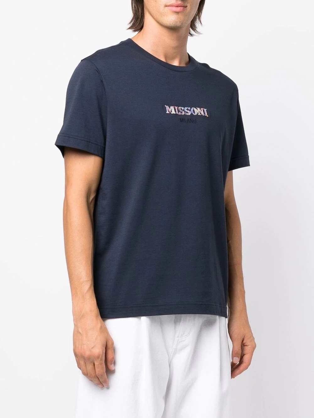 embroidered-logo short-sleeve T-shirt - 3
