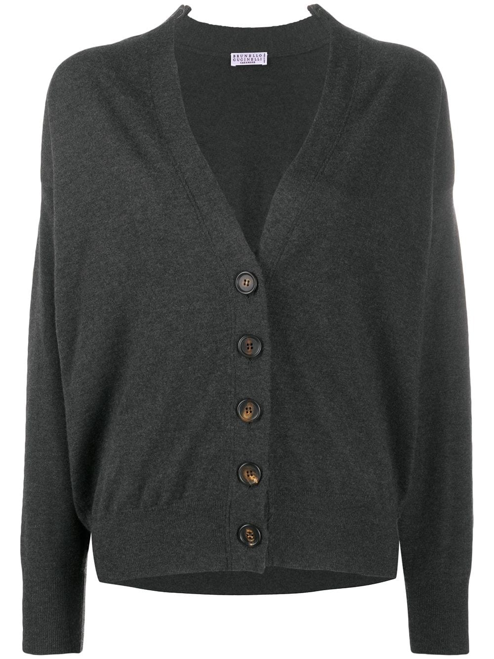 v-neck knitted cardigan - 1