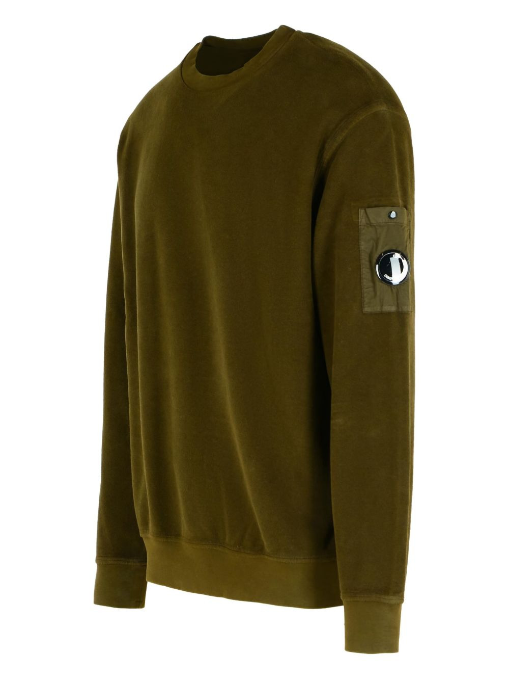 pocket-patch crew neck sweatshirt - 3