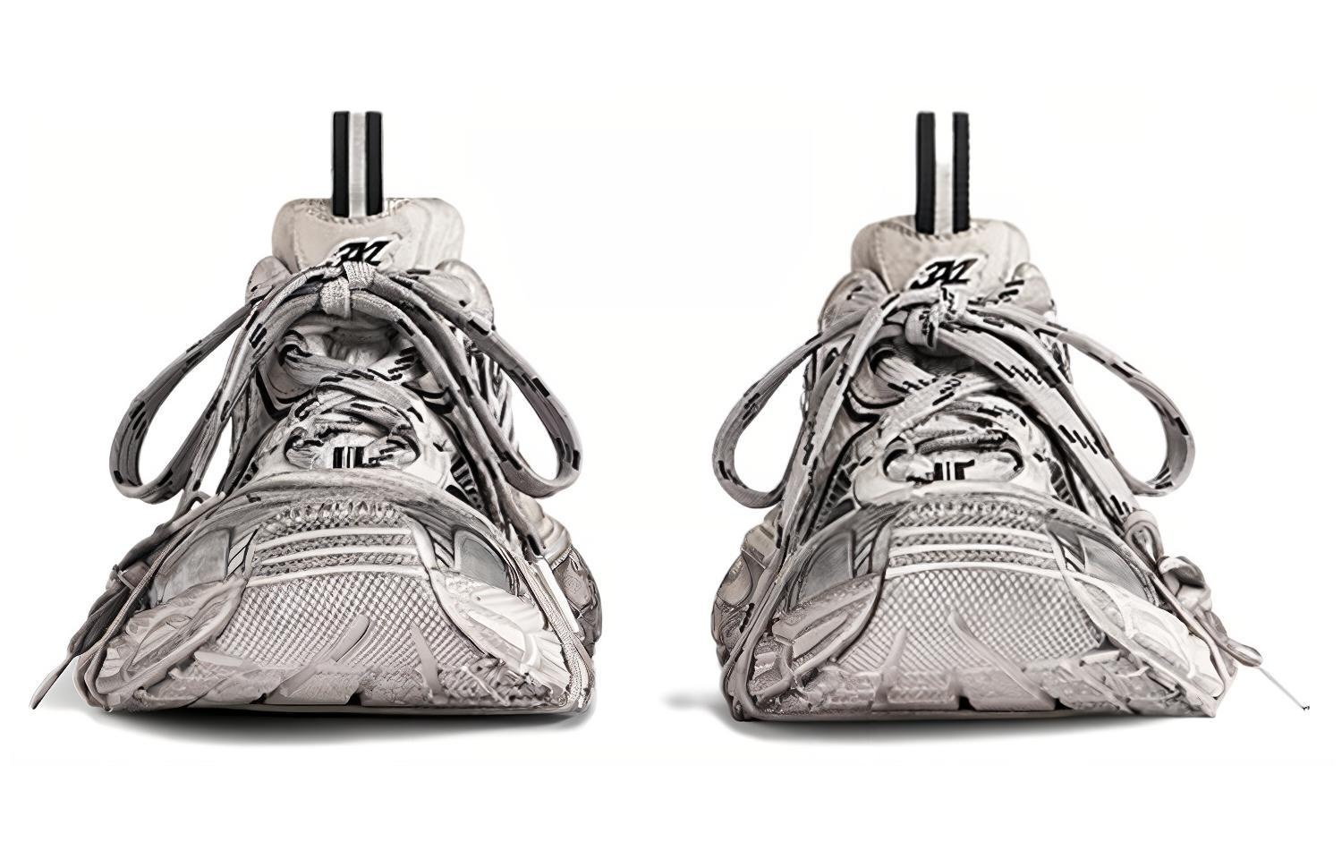 (WMNS) Balenciaga 3XL Sneakers 'White and Black Mesh and Polyurethane' 734731W3XL49710 - 3
