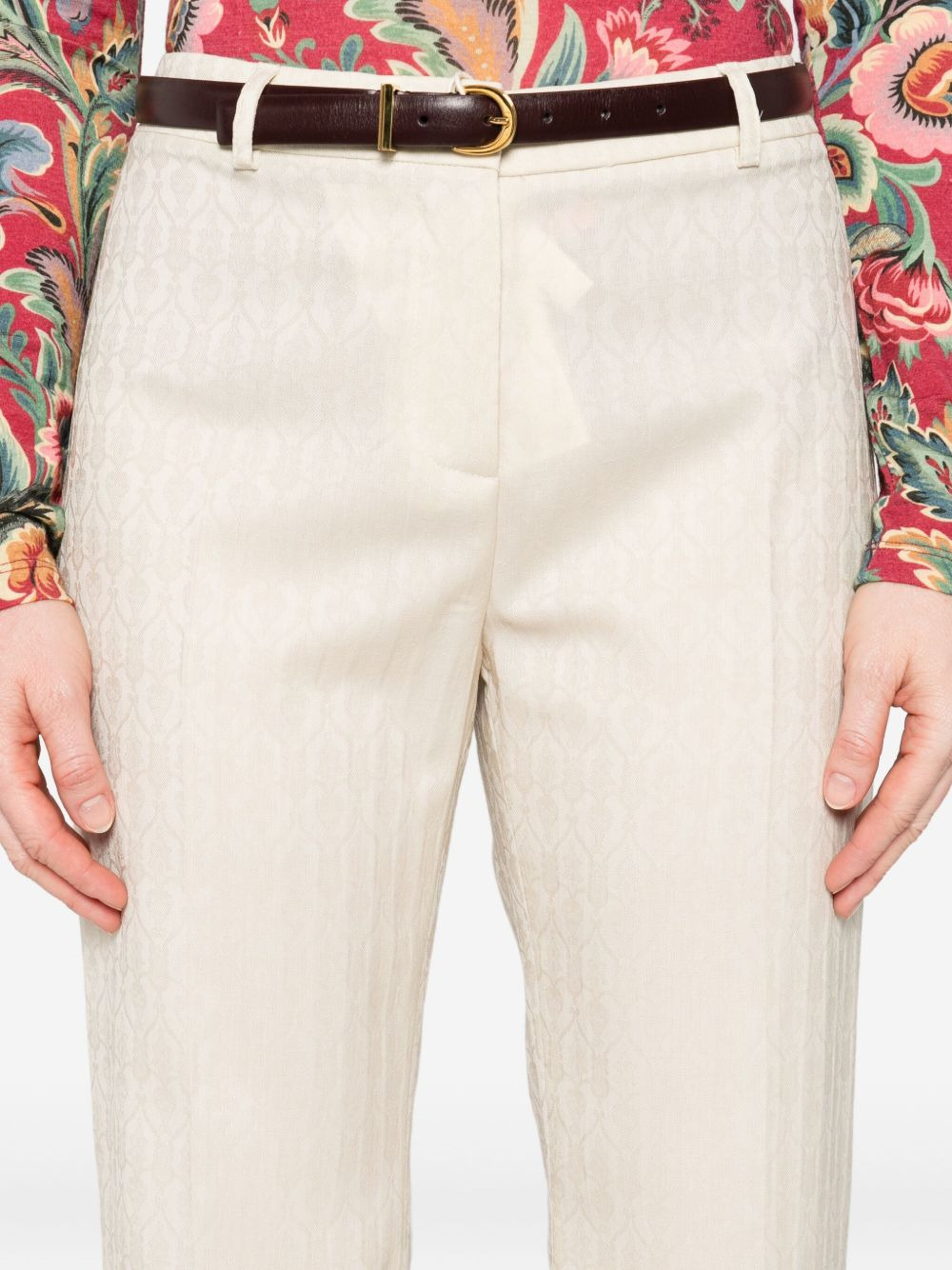 flared wool trousers - 5