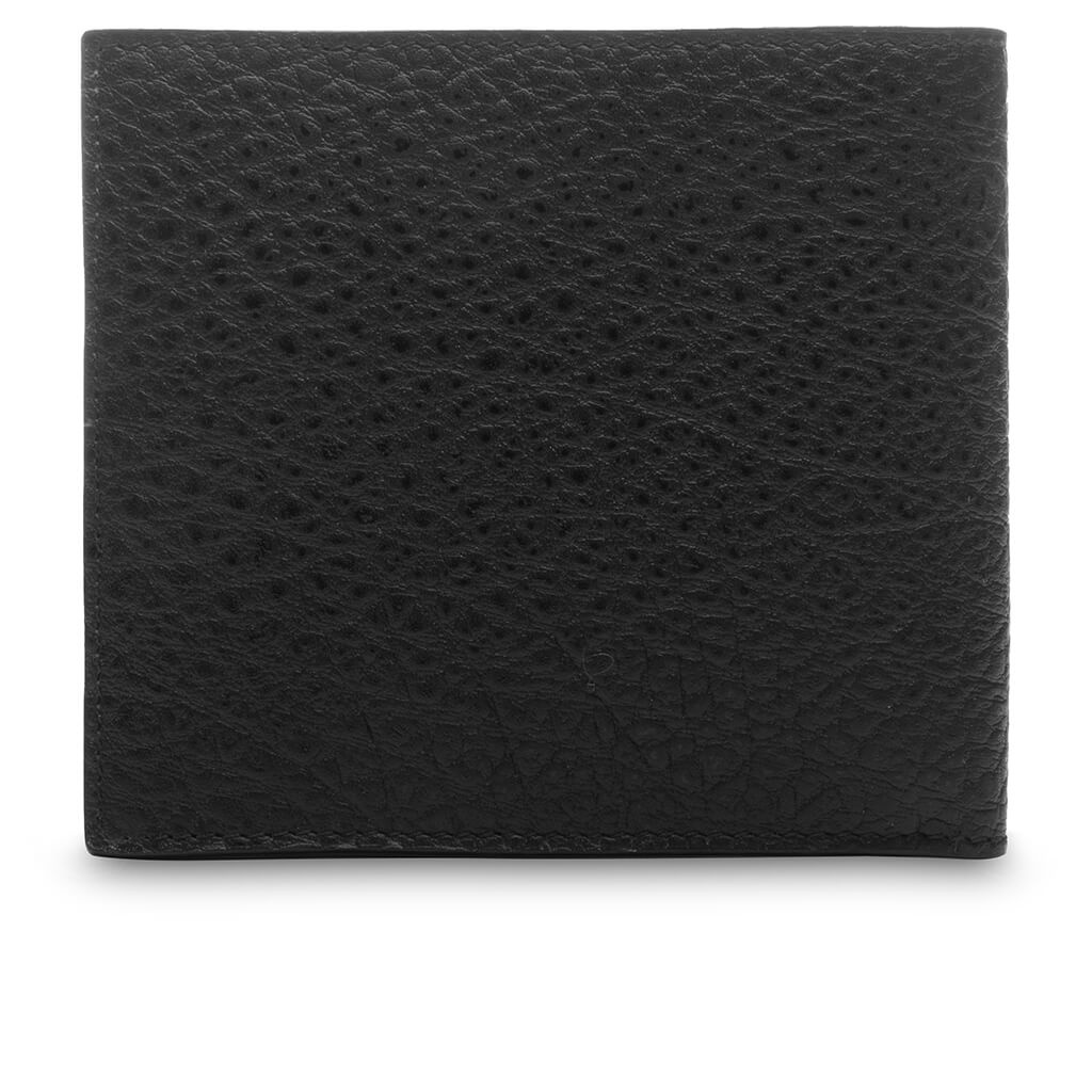 FOLDED LEATHER WALLET FN-UX-SLGS000286 - BLACK - 2